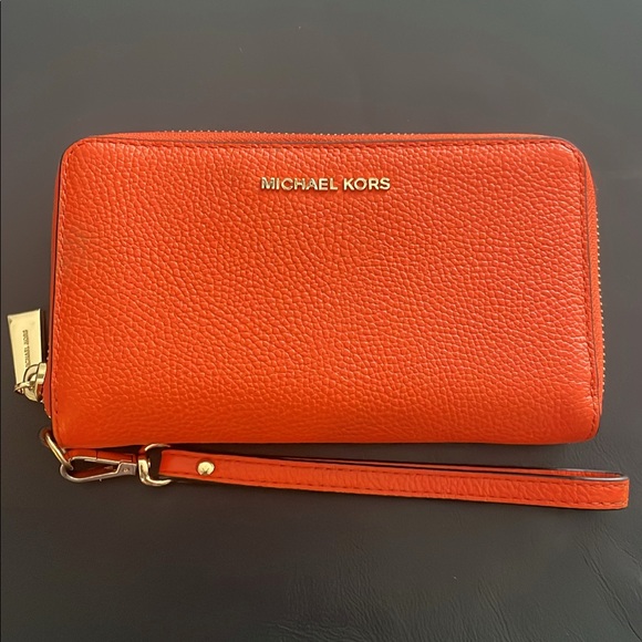 michael kors wallet *orange* - Picture 1 of 3